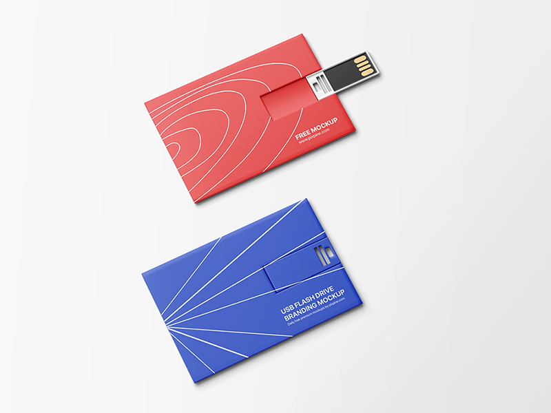 free usb flash drive branding mockup