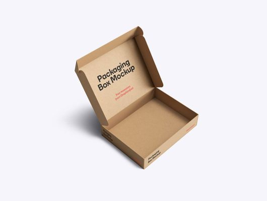 Cardboard Packaging Box Mockup