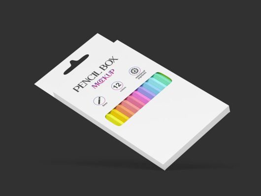 Pencil Box Mockup