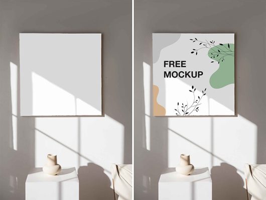 Square Canvas Mockup