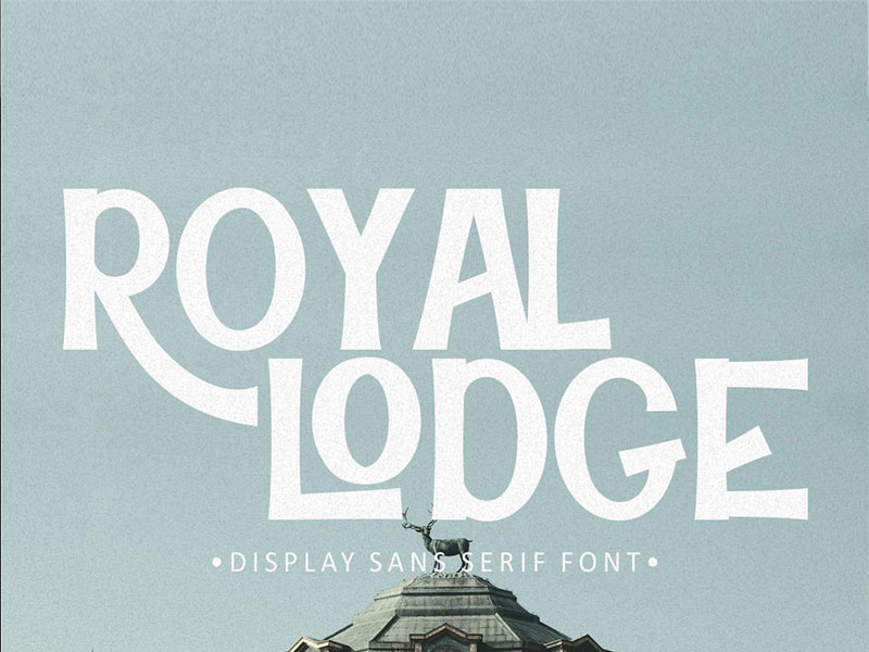 free royal lodge sans serif font
