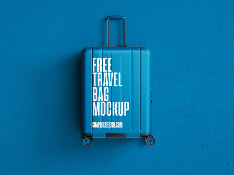 free travel bag mockup