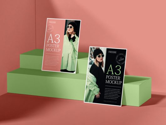 Premium A3 Poster Mockup Premium A3 Poster Mockup