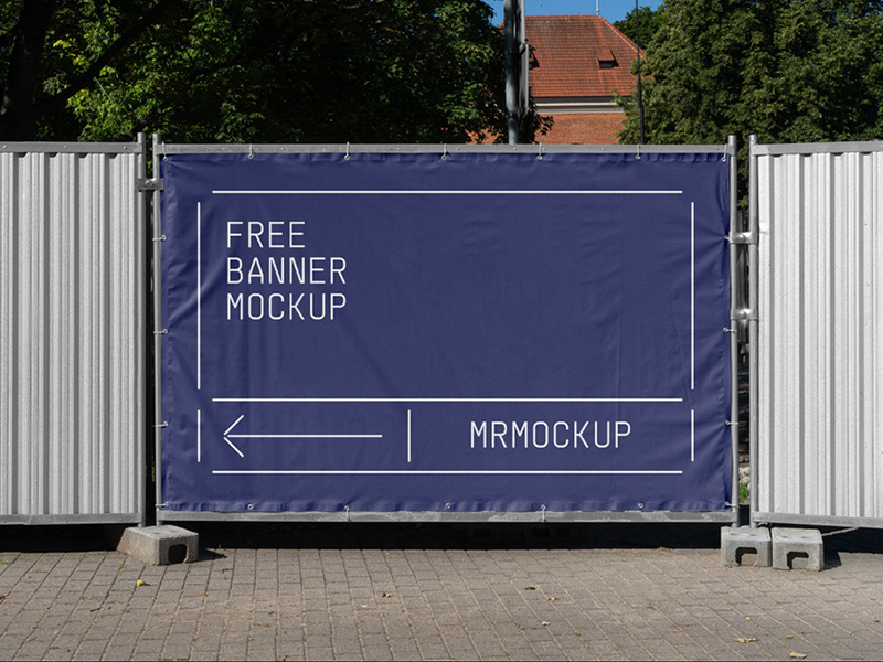 free psd banner mockup