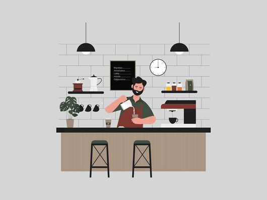 Barista Illustration Barista Illustration