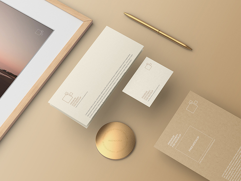 Premium Stationery PSD Mockup