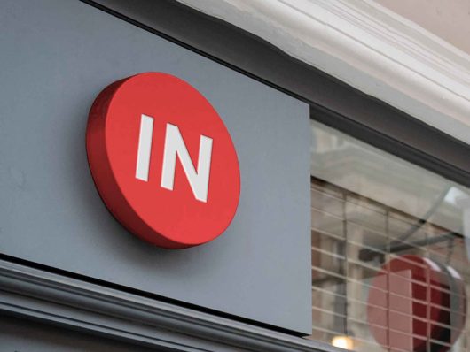 Circle Sign Mockup Circle Sign Mockup