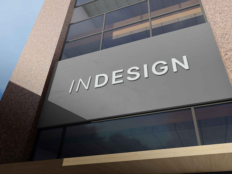 Office Building Logo Mockup