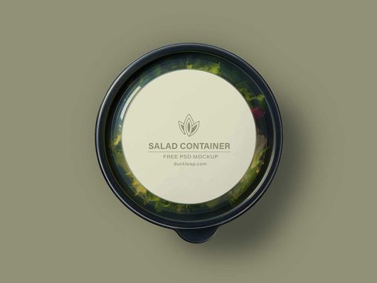 Plastic Salad Container Mockup Plastic Salad Container Mockup