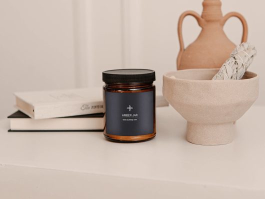 Free Amber Jar Mockup Free Amber Jar Mockup