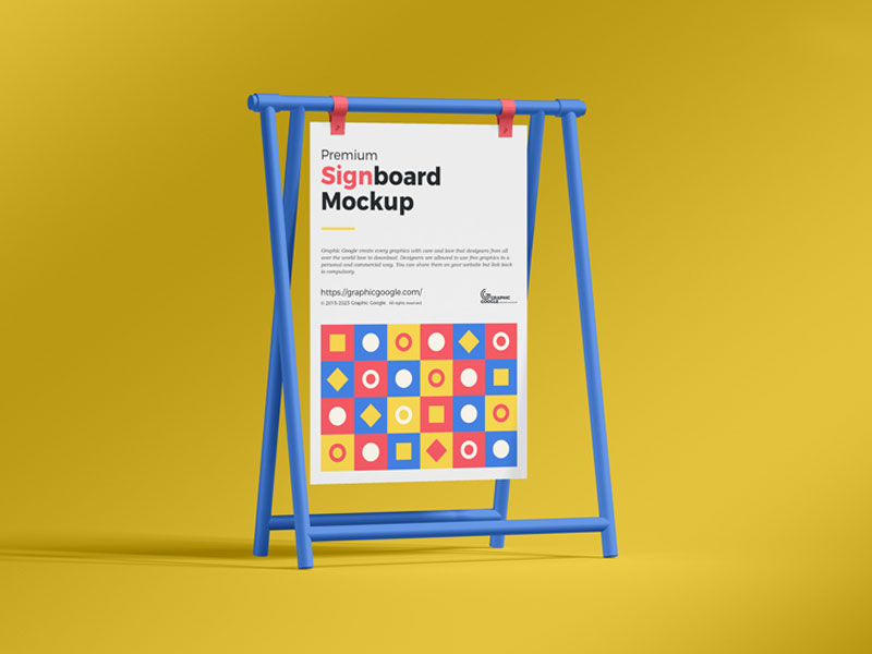 free signboard mockup