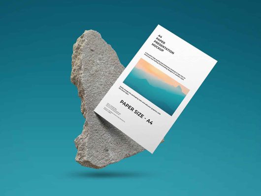 Free A4 Presentation Paper Mockup Free A4 Presentation Paper Mockup