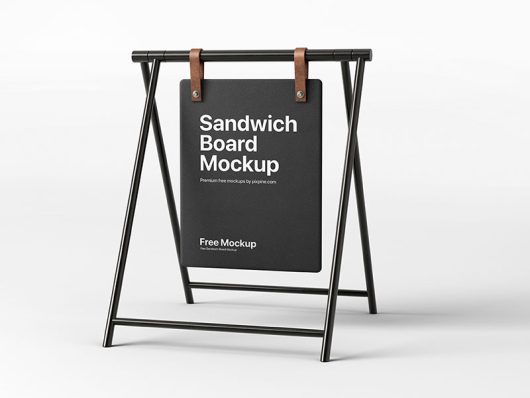 Free Sandwich Board Mockup Free Sandwich Board Mockup
