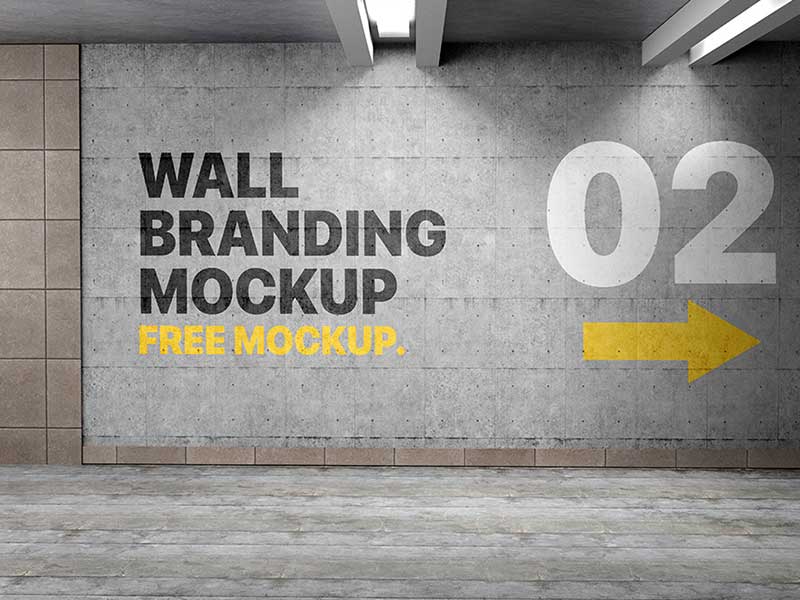 Free Wall Branding Mockup