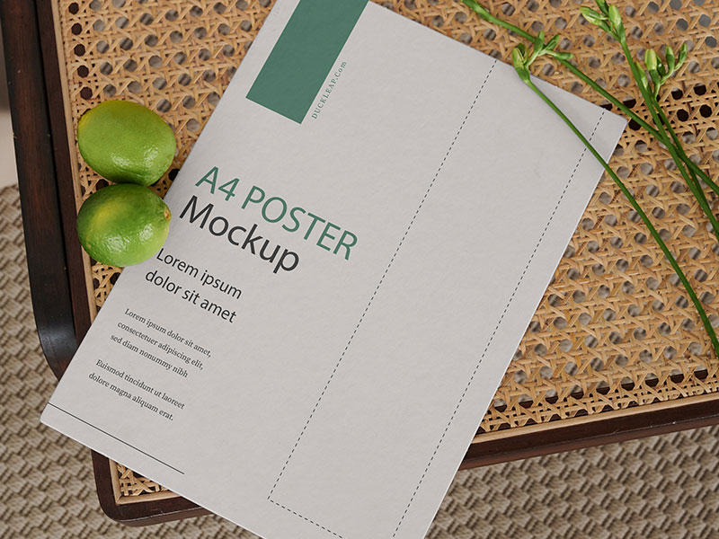 Free A4 Poster Mockup