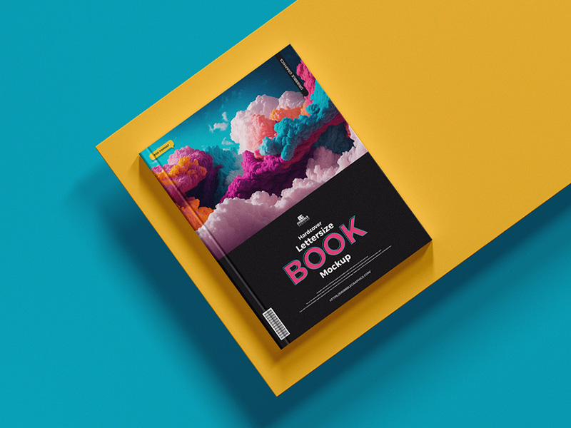 Free Hardcover Book Mockup