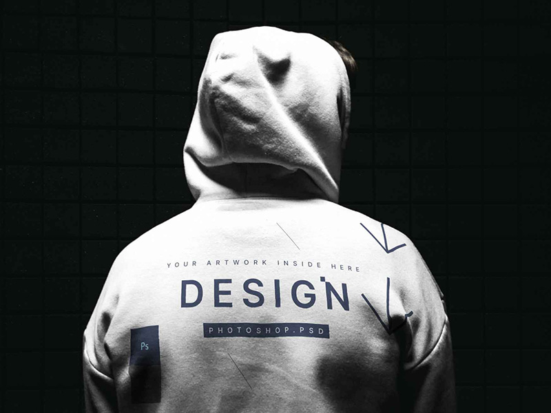 Free Hoodie Back Mockup