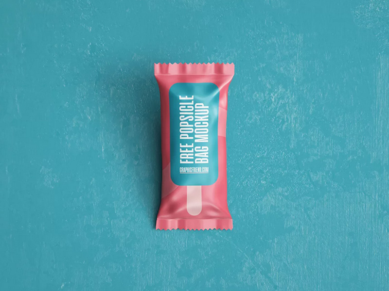 Free Popsicle Packaging Mockup