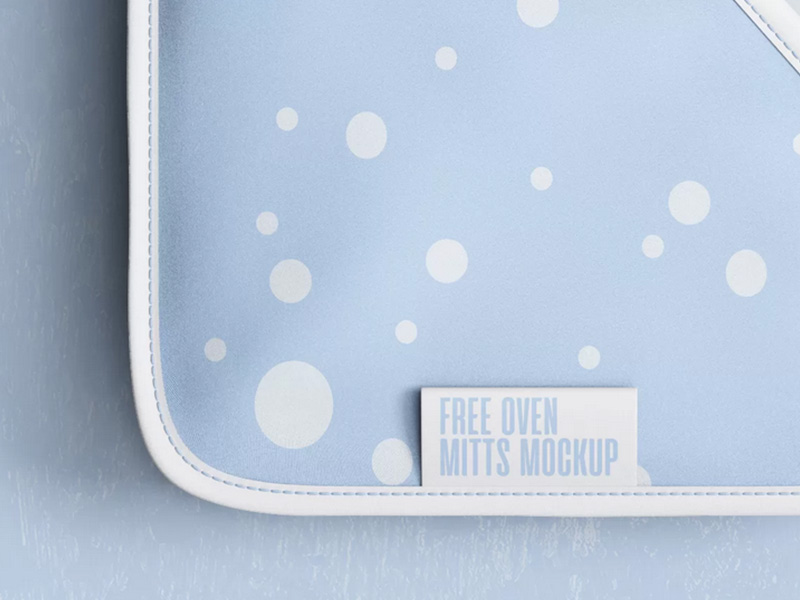 free oven mitts mockup