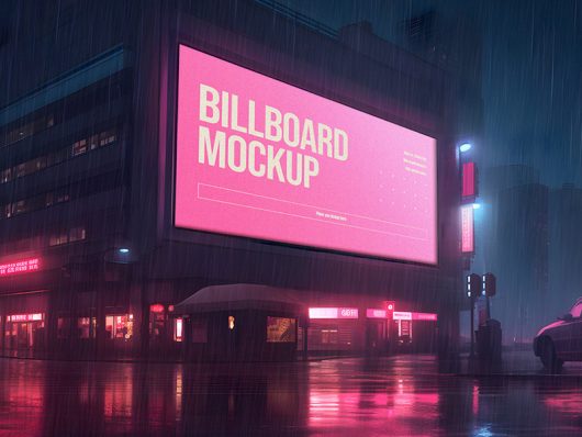 Free Billboard Mockup PSD Free Billboard Mockup PSD