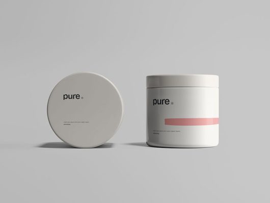 Simple Plastic Jar Mockup Simple Plastic Jar Mockup