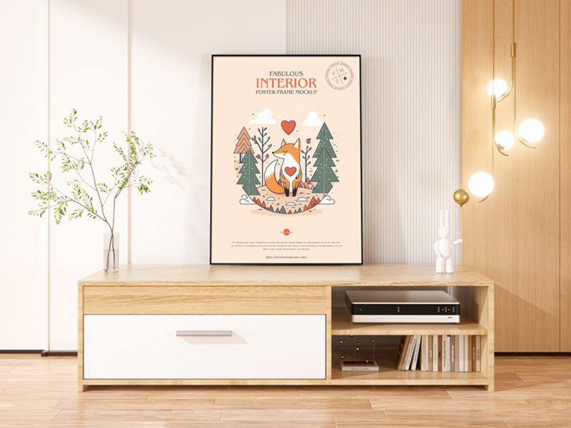 Free Interior Poster Frame Mockup