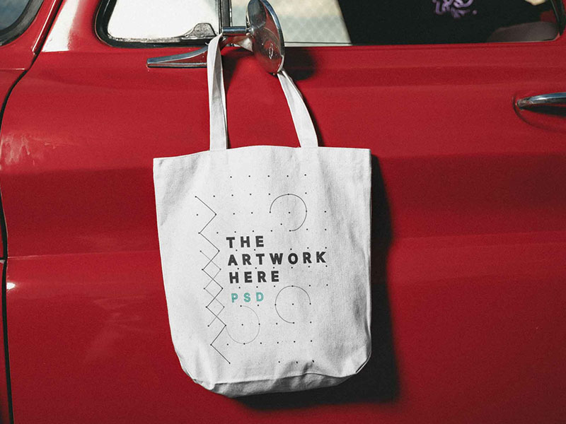 Free PSD Tote Bag Mockup