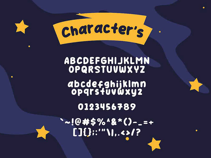 Free Star Cartoon Font