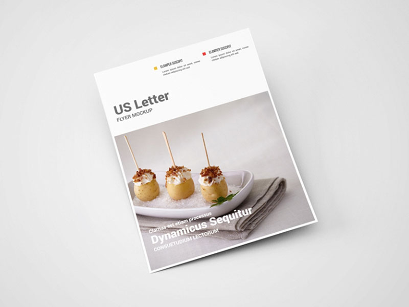 Free US Letter Flyer Mockup