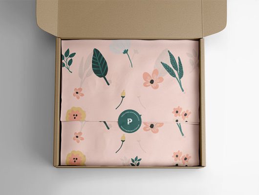 Free Wrapping Paper Mockup Free Wrapping Paper Mockup