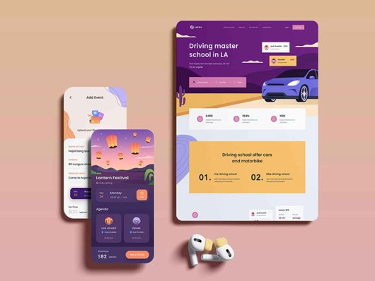 Free iPad and iPhone Responsive UI Mockup Free iPad and iPhone Responsive UI Mockup