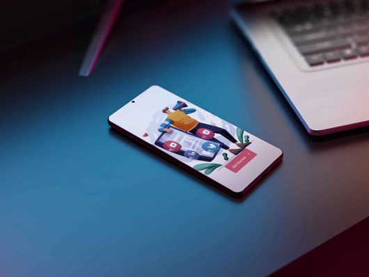 Free Perspective Android Phone Mockup Free Perspective Android Phone Mockup