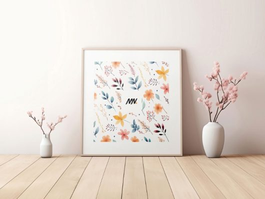 Free Square Wall Frame Mockup Free Square Wall Frame Mockup