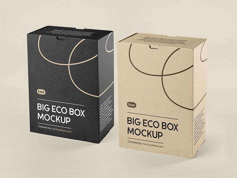 Free Double Box Mockup