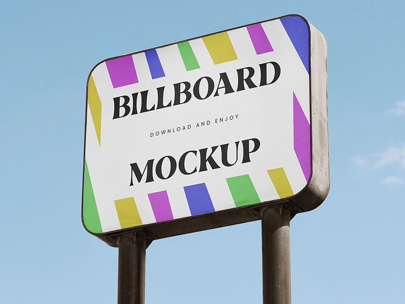 Free Rectangle Billboard Mockup