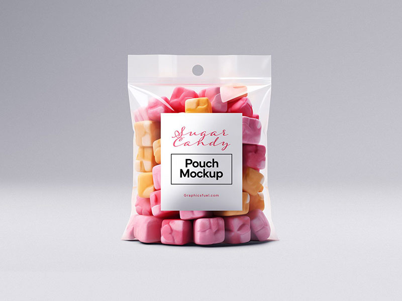 Free Candy Pouch Bag Mockup