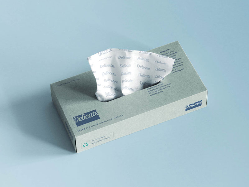 Free Tissue Box Mockup