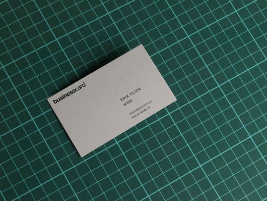 Free Business Card on Cutting Mat Mockup Free Business Card on Cutting Mat Mockup