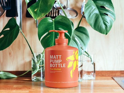 Free Matt Pump Bottle Mockup Free Matt Pump Bottle Mockup