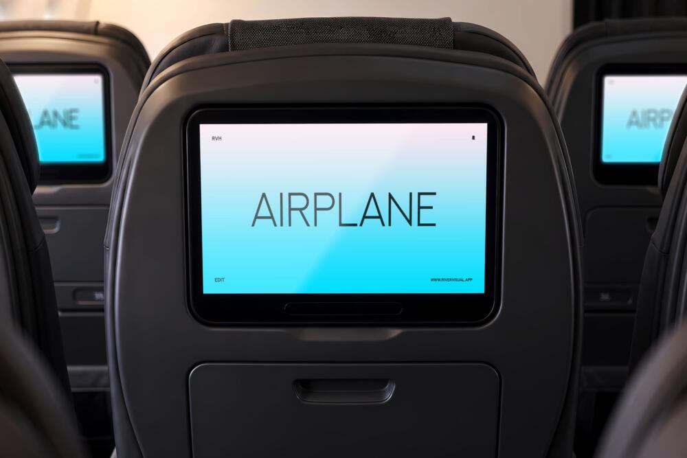 Airplane Display Mockup