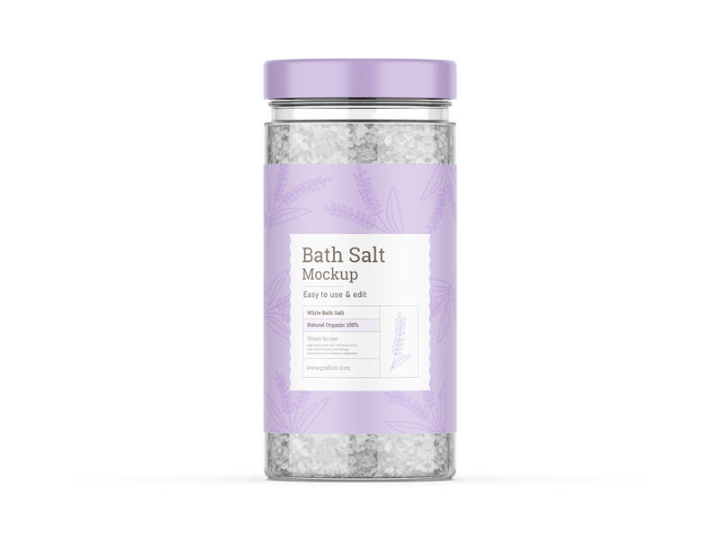 Bath Salt Bottle Mockup​