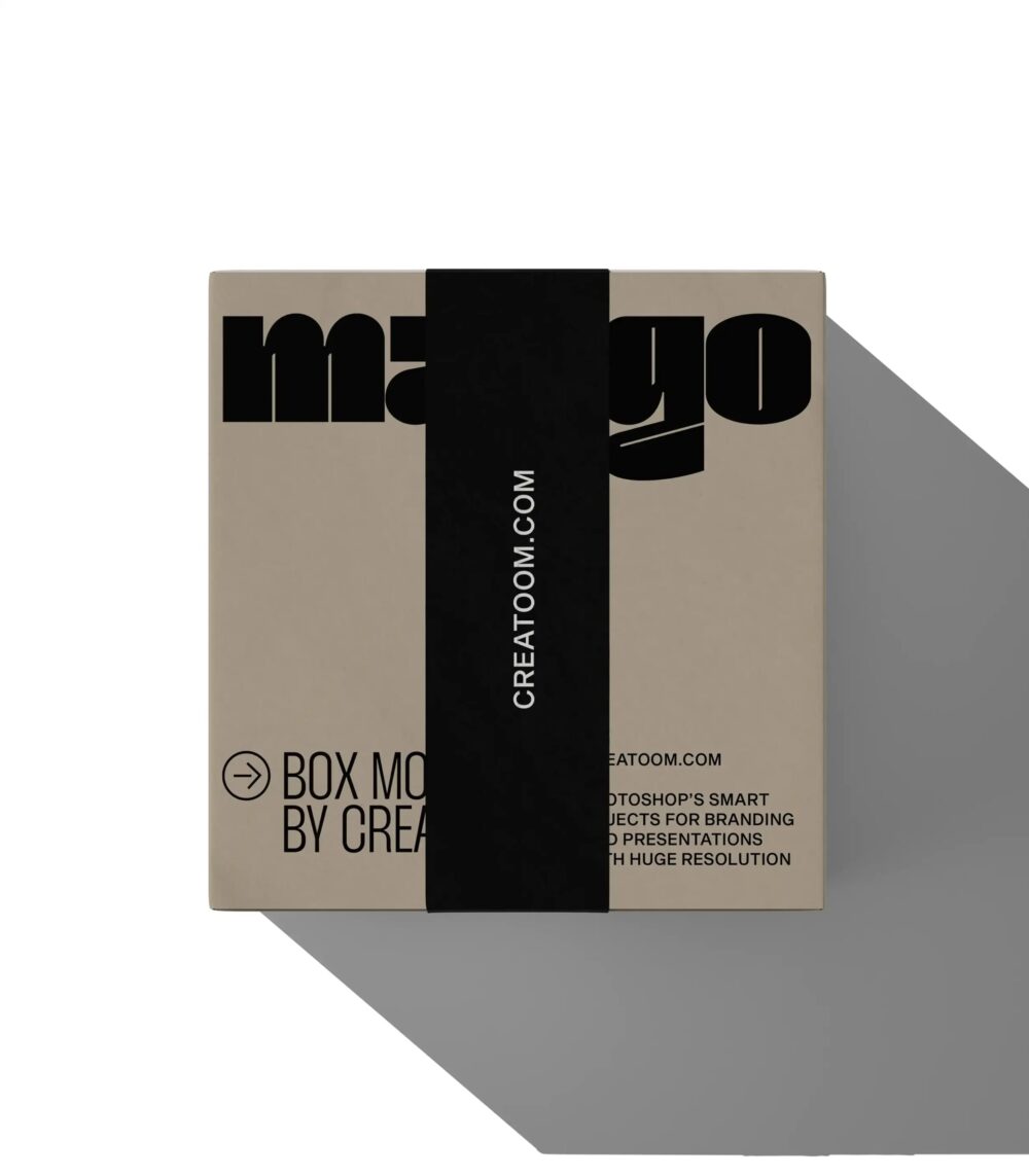 Box Mockup V44 Top View | Mockup store