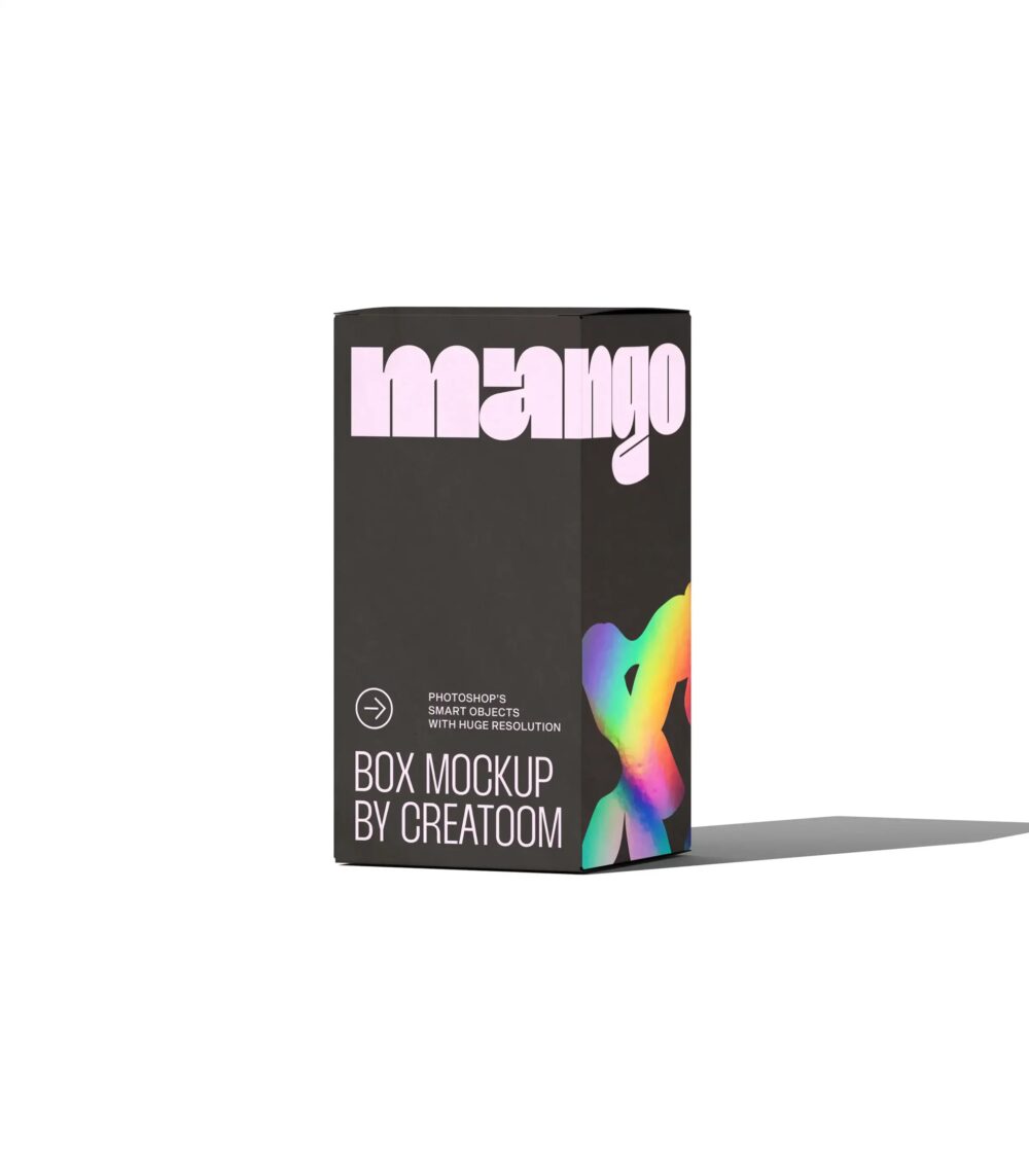 Box Mockup V53 Front View | Mockup store
