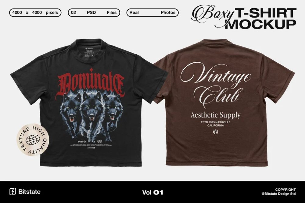 Boxy T-shirt Mockup