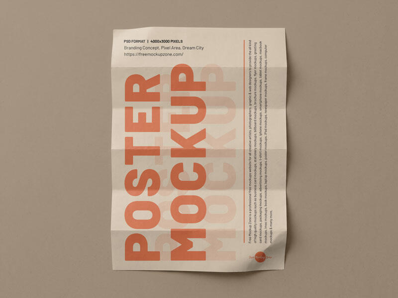 Branding PSD Poster Mockup