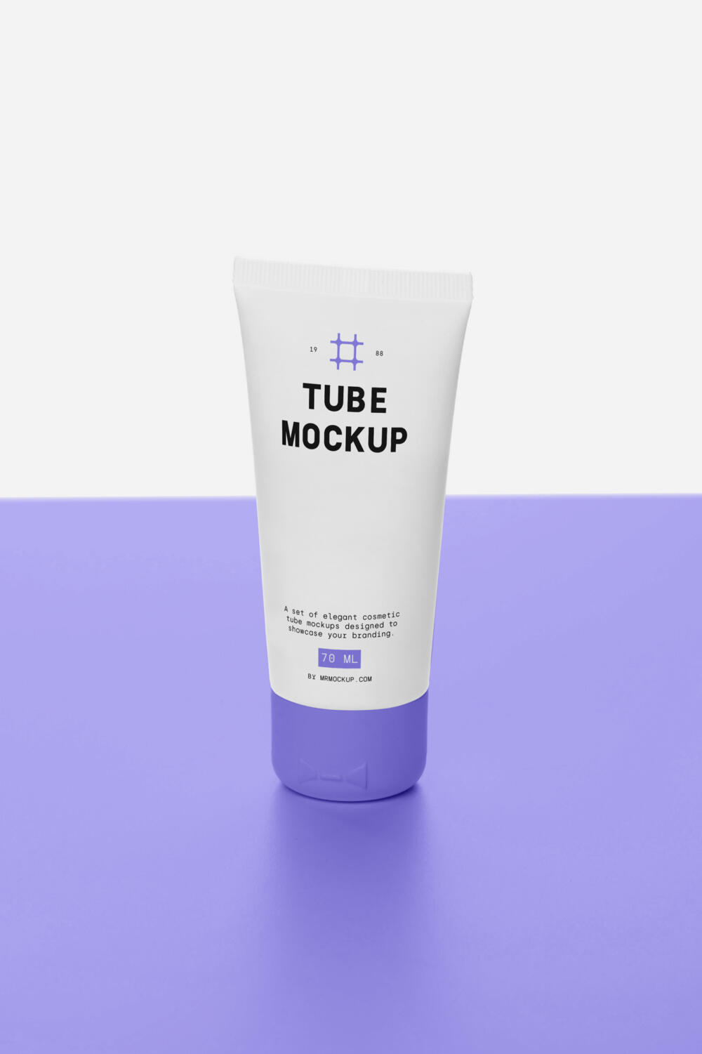 Cosmetic Tube on Table Mockup