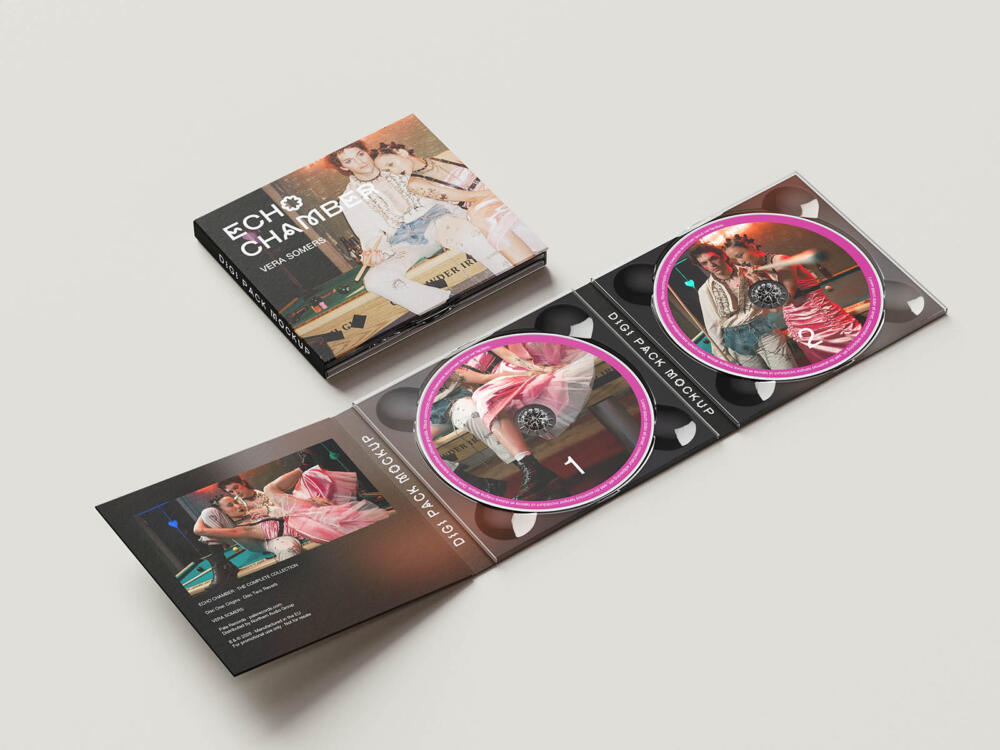 Double disc digipak mockup