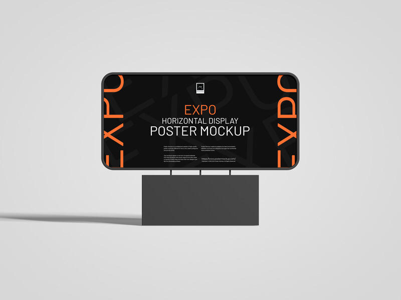 Expo Horizontal Display Poster Mockup