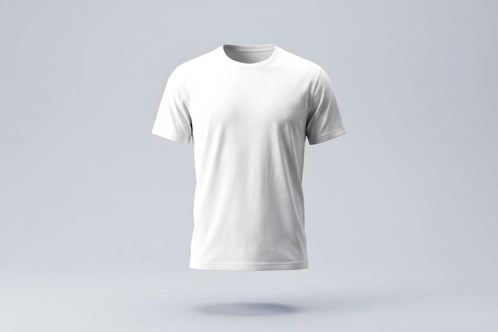 Floating Gradient T-Shirt Mockup