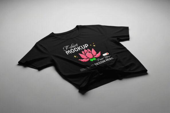 Folded T-Shirt Mockup